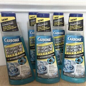 6 PACK Carbona Washing Machine Cleaner w Activated Charcoal, 1 USE 8.4  oz